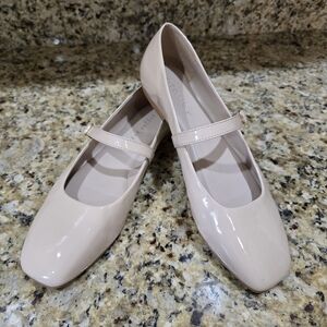 Copper Key Blush Pink Sweetie Mary Jane Ballet Flats Square Toe Size 10